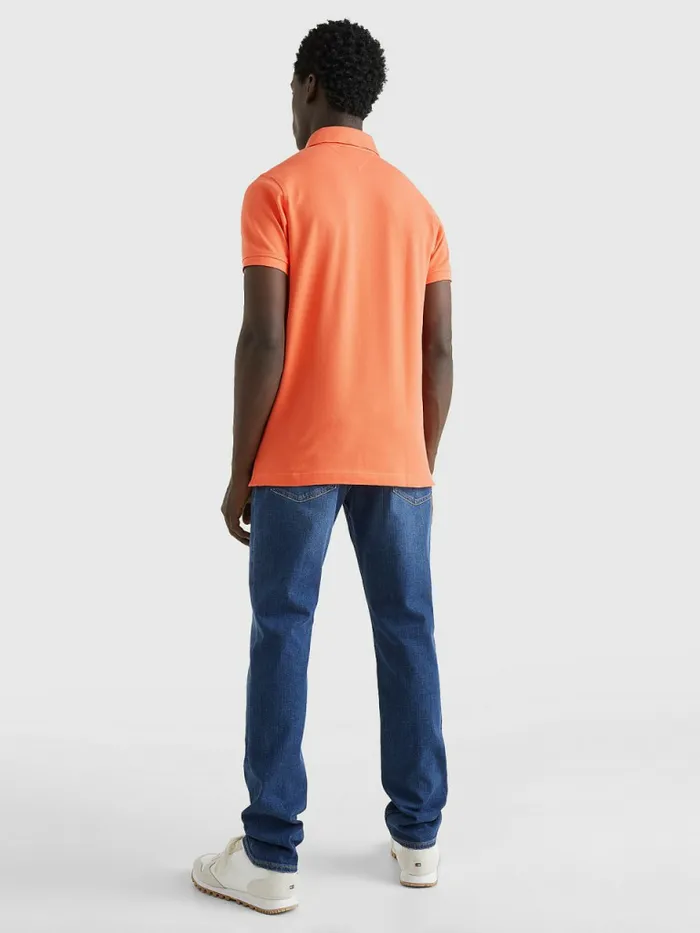 Tommy Hilfiger 1985 Collection Slim Fit Polo Hawaiian Coral Mens Polo Shirts Gift Ideas
