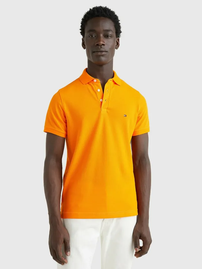 Tommy Hilfiger 1985 Collection Slim Fit Polo Hawaiian Orange Mens Polo Shirts Popular Tommy Hilfiger 1985 Collection Slim Fit Polo Hawaiian Orange Mens Polo Shirts Popular