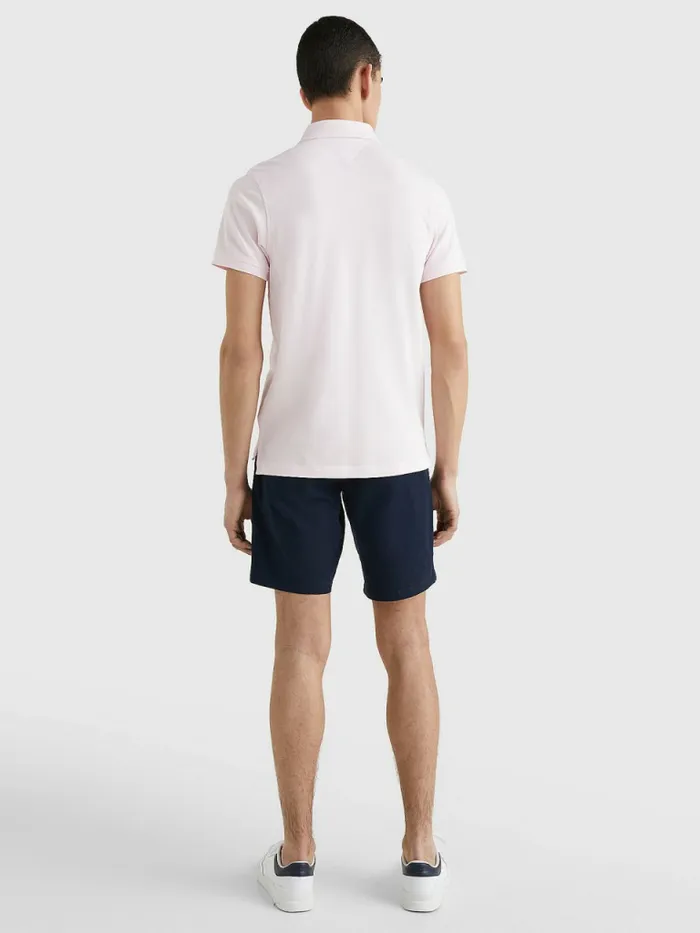 Tommy Hilfiger 1985 Collection Slim Fit Polo Light Pink Mens Polo Shirts Cheap On Sale