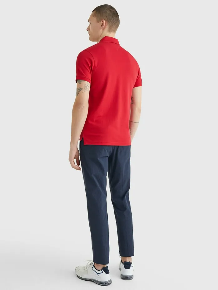Tommy Hilfiger 1985 Collection Slim Fit Polo Primary Red Mens Polo Shirts Gift 4 You