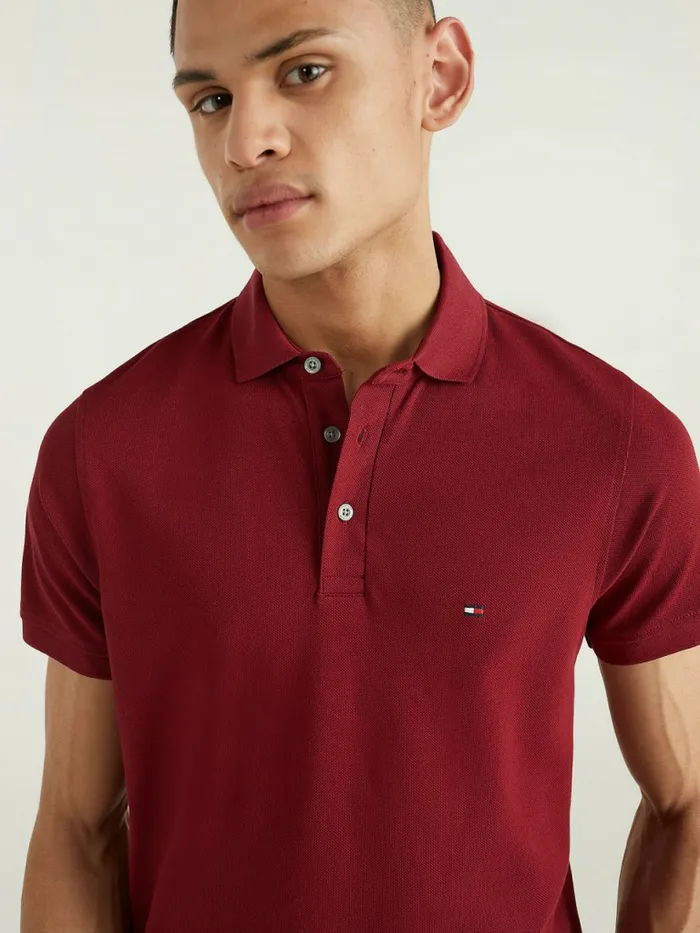 Tommy Hilfiger 1985 Collection Slim Fit Polo Rouge Mens Polo Shirts Sale
