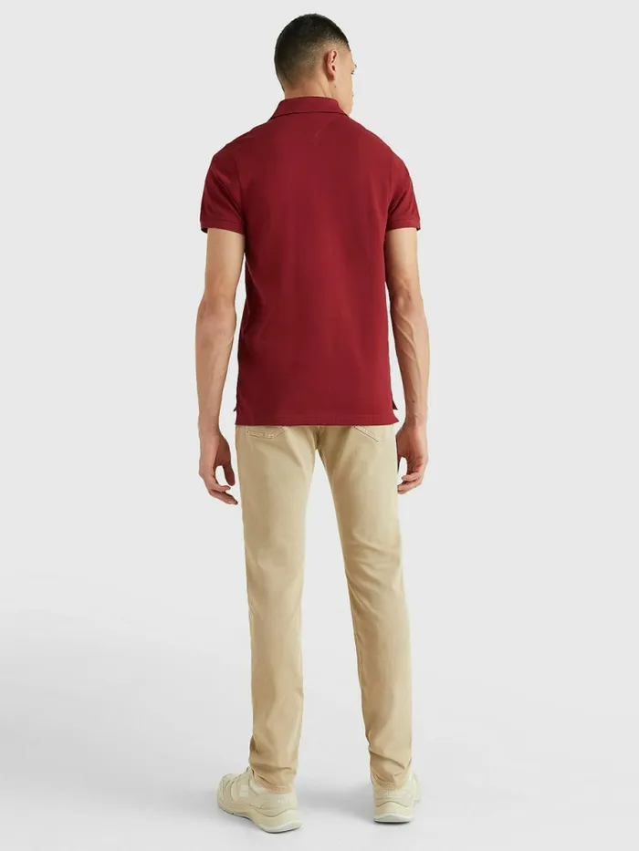 Tommy Hilfiger 1985 Collection Slim Fit Polo Rouge Mens Polo Shirts Sale