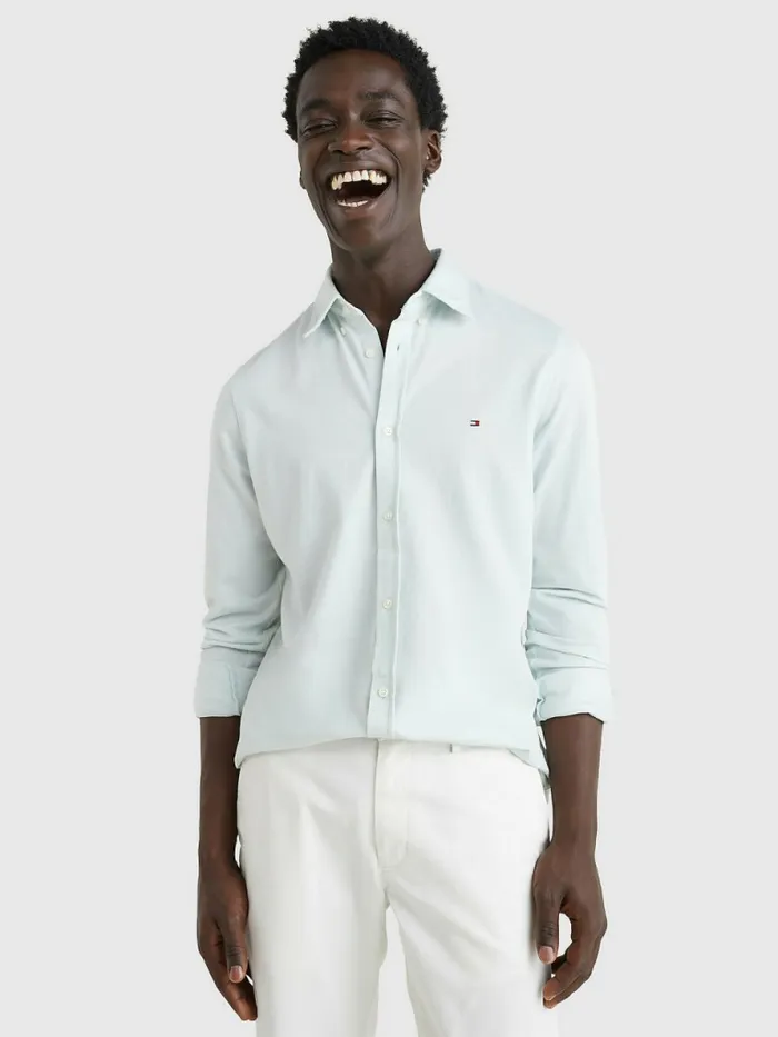 Tommy Hilfiger 1985 Collection Slim Fit Shirt Minty Essence Mens Shirts For Sale Tommy Hilfiger 1985 Collection Slim Fit Shirt Minty Essence Mens Shirts For Sale