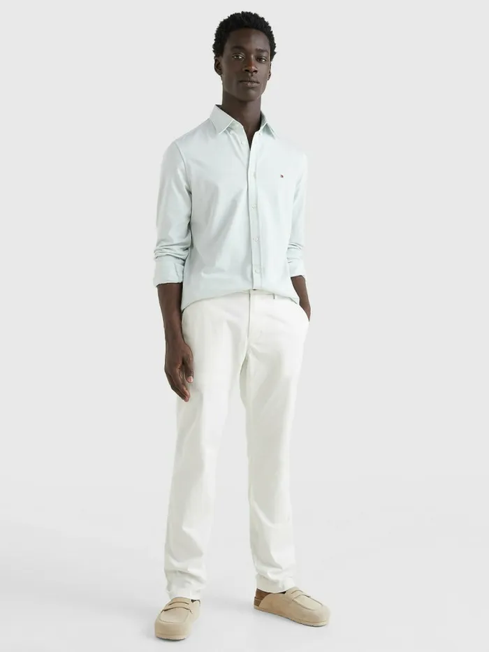 Tommy Hilfiger 1985 Collection Slim Fit Shirt Minty Essence Mens Shirts For Sale