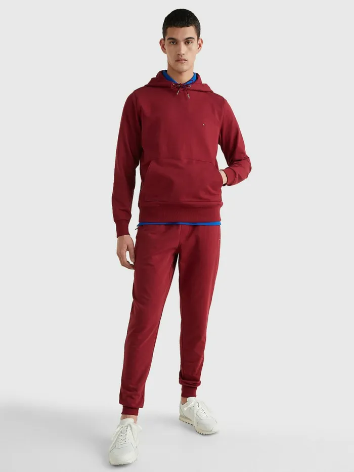 Tommy Hilfiger 1985 Collection Stretch Hoody Rouge Mens Sweatshirts and Hoodies Online
