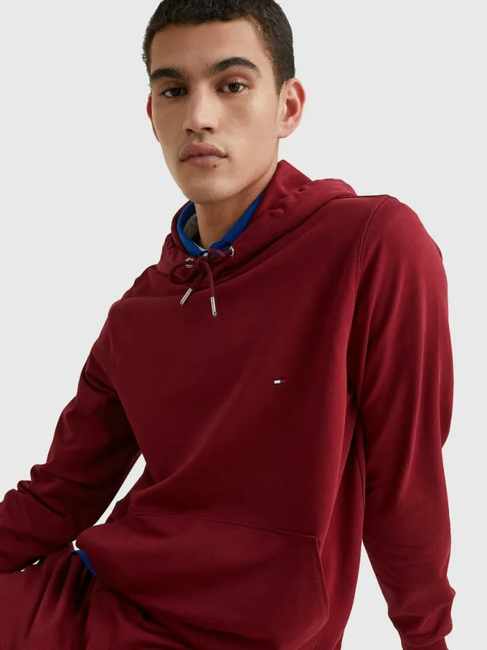 Tommy Hilfiger 1985 Collection Stretch Hoody Rouge Mens Sweatshirts and Hoodies Online