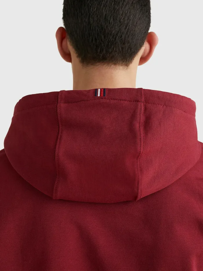 Tommy Hilfiger 1985 Collection Stretch Hoody Rouge Mens Sweatshirts and Hoodies Online