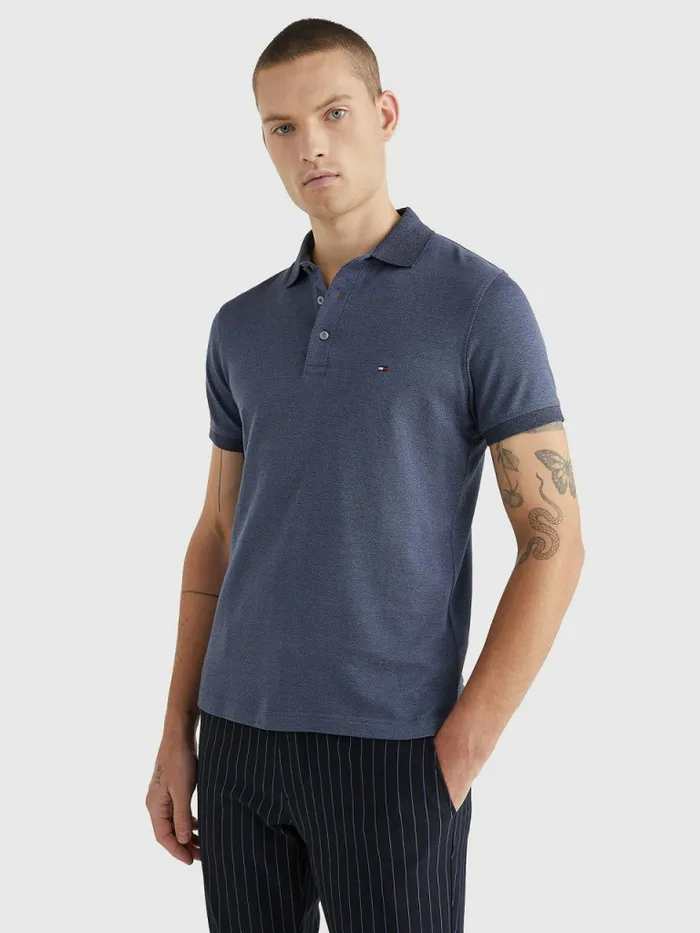 Tommy Hilfiger 1985 Collection Th Flex Organic Cotton Polo Faded IndigoDesert Sky Mens Polo Shirts Sale Tommy Hilfiger 1985 Collection Th Flex Organic Cotton Polo Faded IndigoDesert Sky Mens Polo Shirts Sale