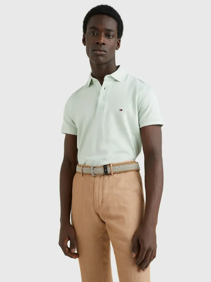 Tommy Hilfiger 1985 Collection Th Flex Organic Cotton Polo Minty EssenceIvory Mens Polo Shirts Gift 4 You Tommy Hilfiger 1985 Collection Th Flex Organic Cotton Polo Minty EssenceIvory Mens Polo Shirts Gift 4 You