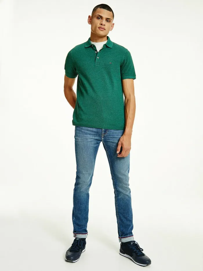 Tommy Hilfiger 1985 Collection Th Flex Organic Cotton Polo National Forest Mens Polo Shirts Popular Tommy Hilfiger 1985 Collection Th Flex Organic Cotton Polo National Forest Mens Polo Shirts Popular
