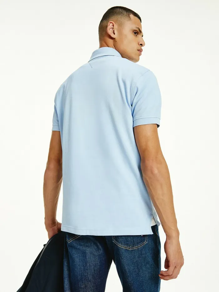 Tommy Hilfiger 1985 Collection Th Flex Polo Chambray Blue Mens Polo Shirts Near Me