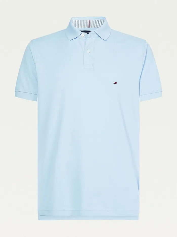 Tommy Hilfiger 1985 Collection Th Flex Polo Chambray Blue Mens Polo Shirts Near Me