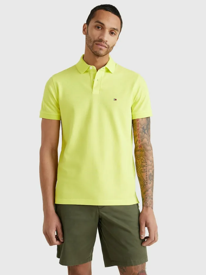 Tommy Hilfiger 1985 Collection Th Flex Polo Citrus Yellow Mens Polo Shirts Popular Tommy Hilfiger 1985 Collection Th Flex Polo Citrus Yellow Mens Polo Shirts Popular
