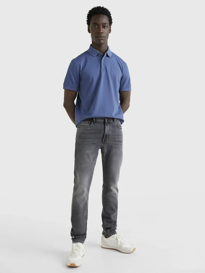 Tommy Hilfiger 1985 Collection Th Flex Polo Faded Indigo Mens Polo Shirts Online