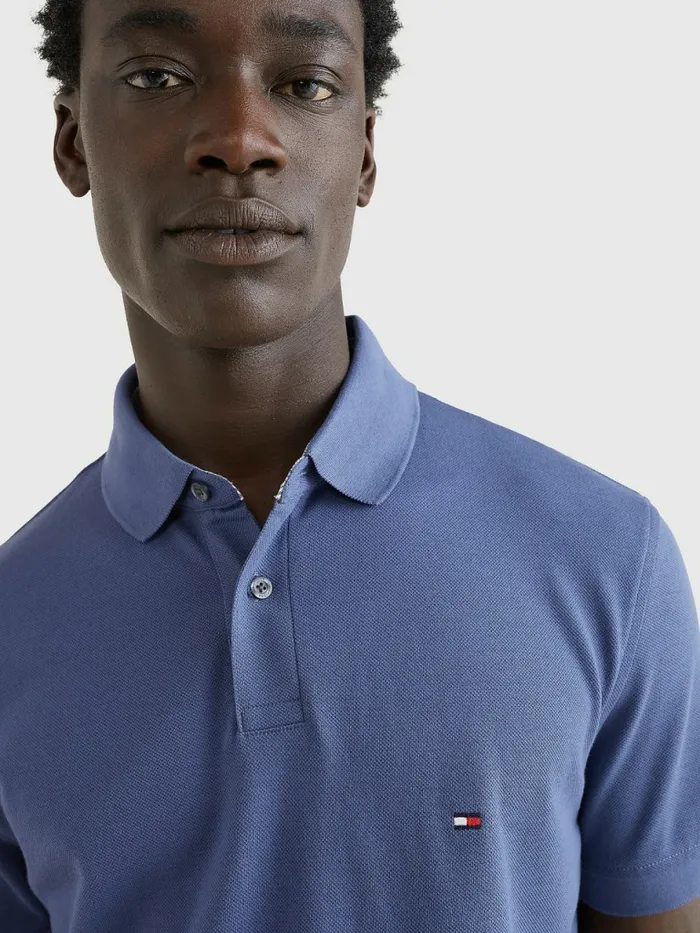 Tommy Hilfiger 1985 Collection Th Flex Polo Faded Indigo Mens Polo Shirts Online