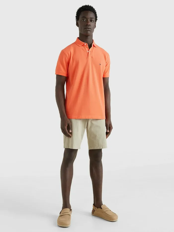 Tommy Hilfiger 1985 Collection Th Flex Polo Hawaiian Coral Mens Polo Shirts Gift Ideas
