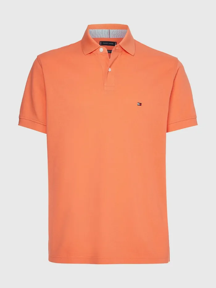 Tommy Hilfiger 1985 Collection Th Flex Polo Hawaiian Coral Mens Polo Shirts Gift Ideas