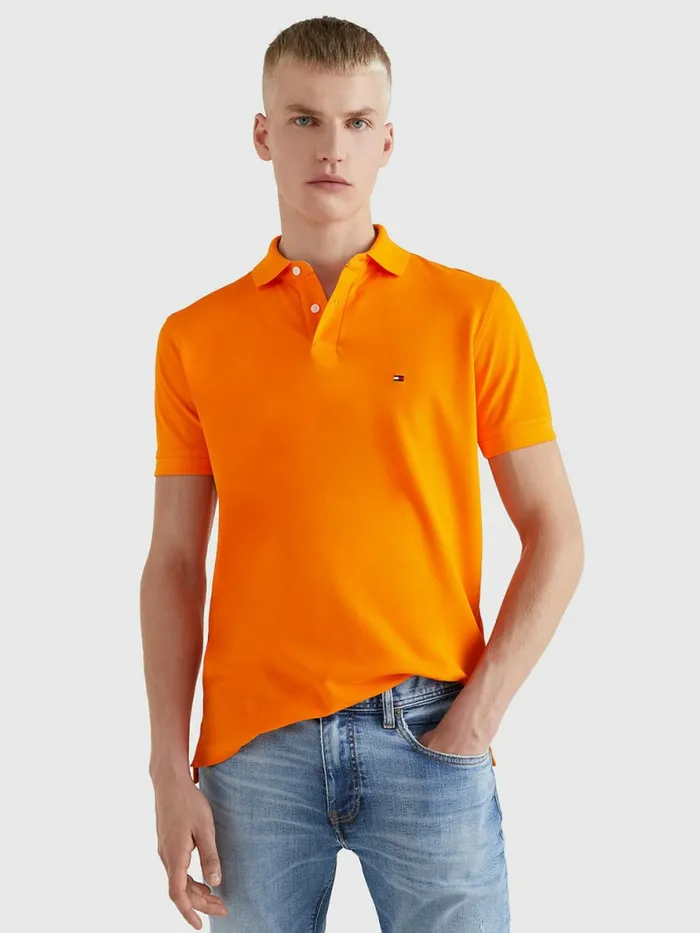 Tommy Hilfiger 1985 Collection Th Flex Polo Hawaiian Orange Mens Polo Shirts Gift Ideas Tommy Hilfiger 1985 Collection Th Flex Polo Hawaiian Orange Mens Polo Shirts Gift Ideas