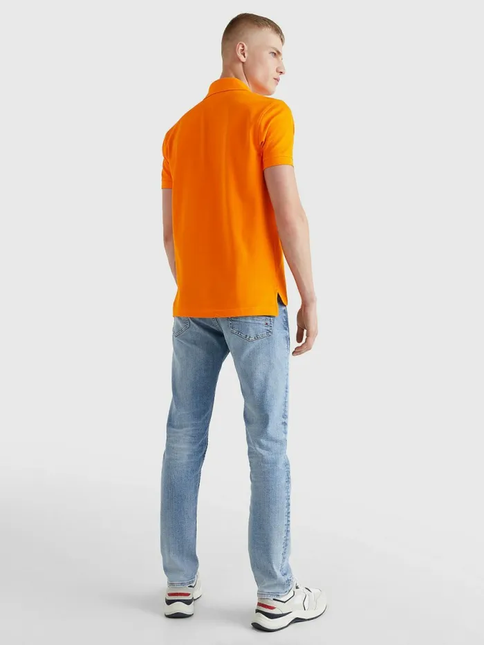 Tommy Hilfiger 1985 Collection Th Flex Polo Hawaiian Orange Mens Polo Shirts Gift Ideas