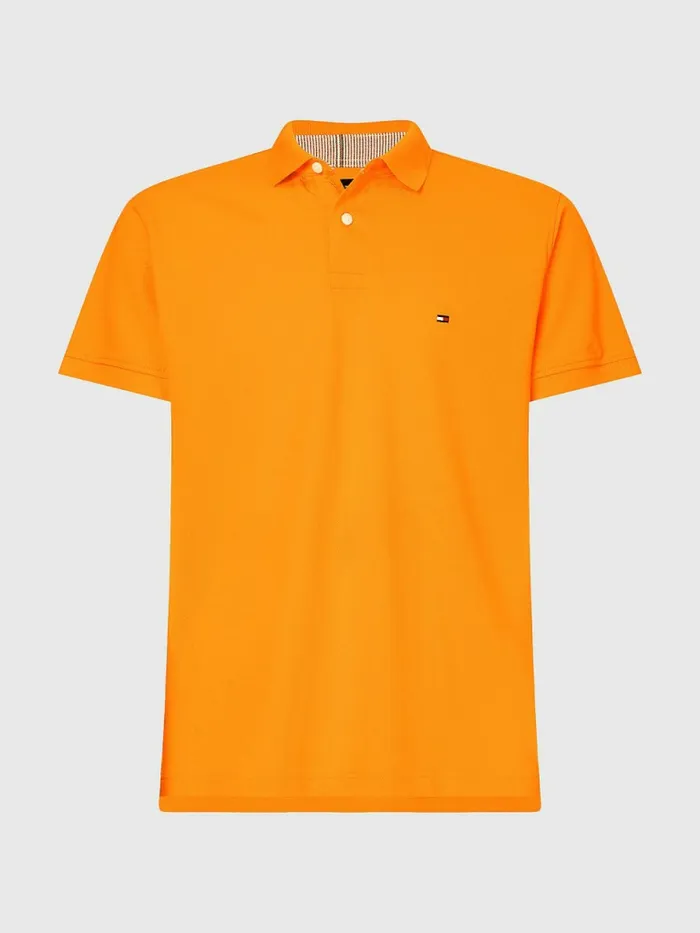 Tommy Hilfiger 1985 Collection Th Flex Polo Hawaiian Orange Mens Polo Shirts Gift Ideas
