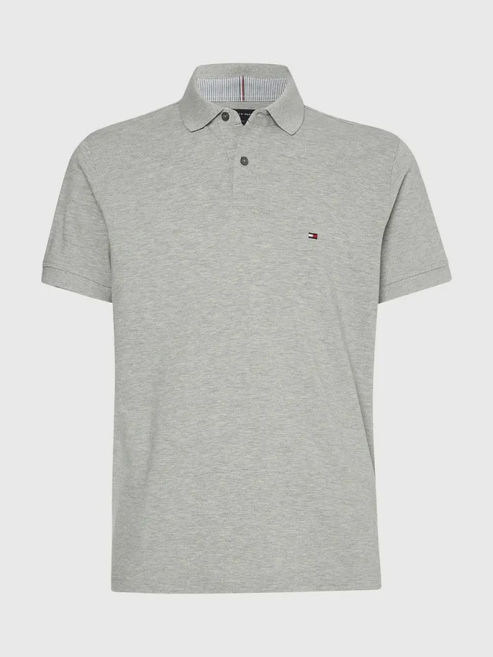 Tommy Hilfiger 1985 Collection Th Flex Polo Light Grey Heather Mens Polo Shirts Gift Ideas