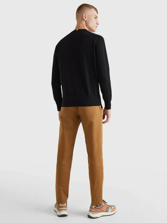 Tommy Hilfiger 1985 Collection Th Flex Sweatshirt Black Mens Knitwear Gift 4 You