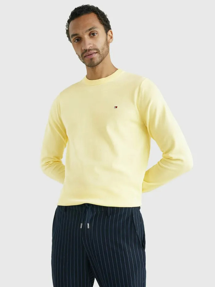 Tommy Hilfiger 1985 Collection Th Flex Sweatshirt Lemon Twist Mens Knitwear Online Tommy Hilfiger 1985 Collection Th Flex Sweatshirt Lemon Twist Mens Knitwear Online