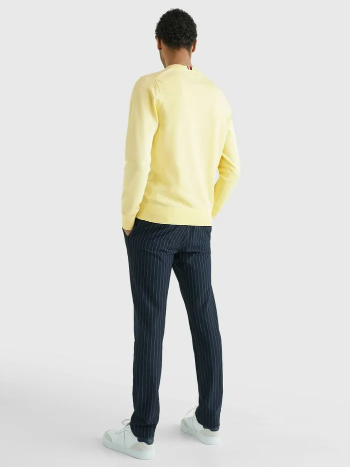 Tommy Hilfiger 1985 Collection Th Flex Sweatshirt Lemon Twist Mens Knitwear Online
