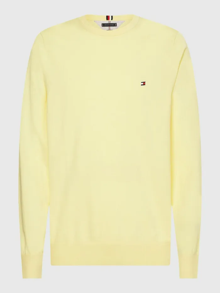 Tommy Hilfiger 1985 Collection Th Flex Sweatshirt Lemon Twist Mens Knitwear Online