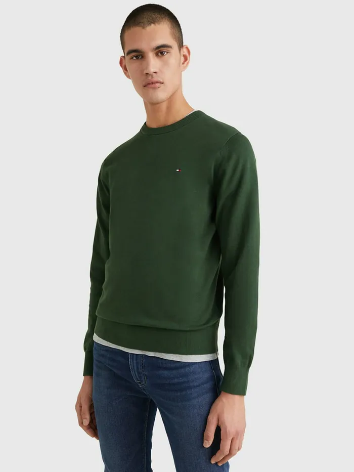 Tommy Hilfiger 1985 Collection Th Flex Sweatshirt National Forest Mens Knitwear On Sale Tommy Hilfiger 1985 Collection Th Flex Sweatshirt National Forest Mens Knitwear On Sale