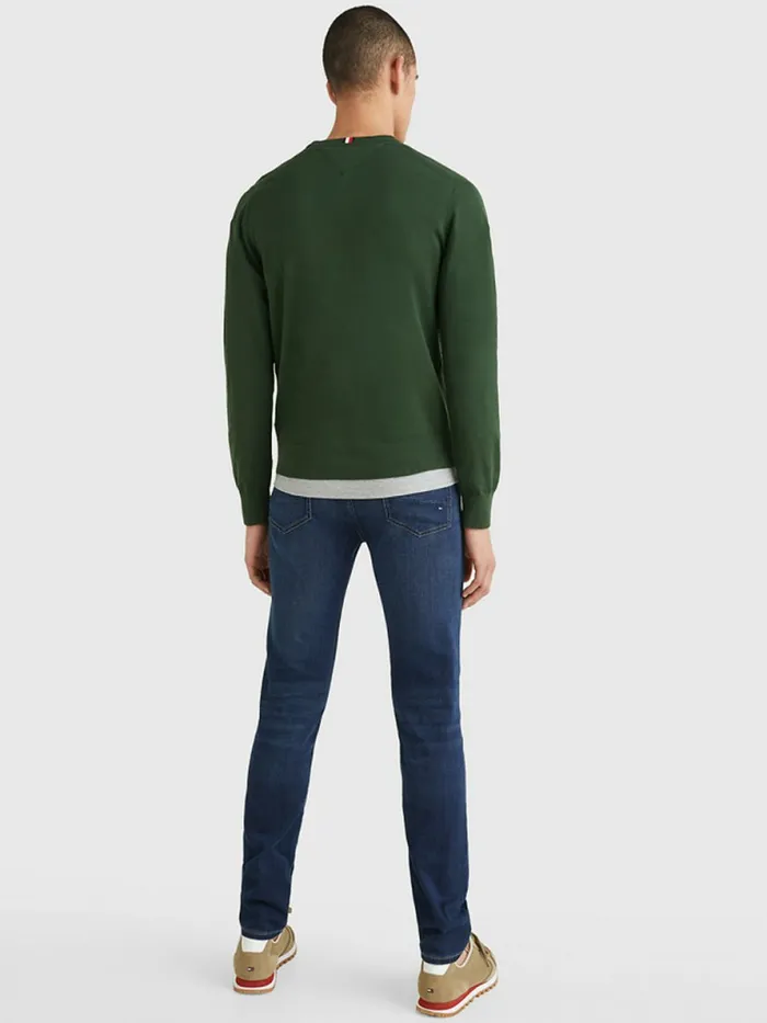 Tommy Hilfiger 1985 Collection Th Flex Sweatshirt National Forest Mens Knitwear On Sale