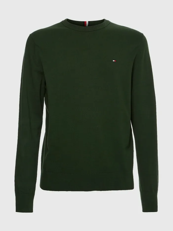Tommy Hilfiger 1985 Collection Th Flex Sweatshirt National Forest Mens Knitwear On Sale