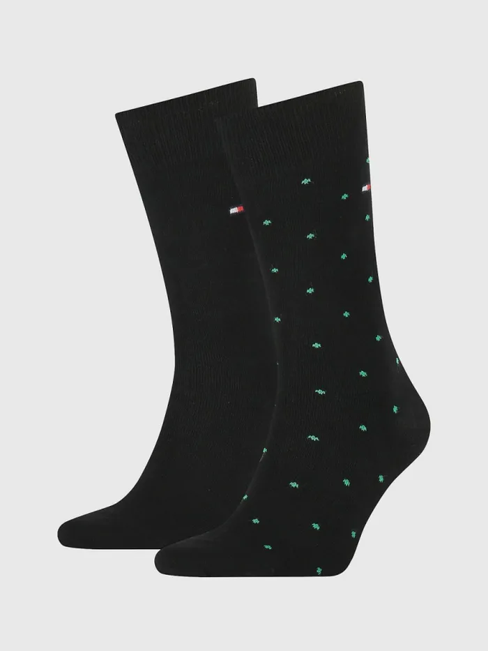 Tommy Hilfiger 2Pack Dot Socks Black Mens Socks Near Me