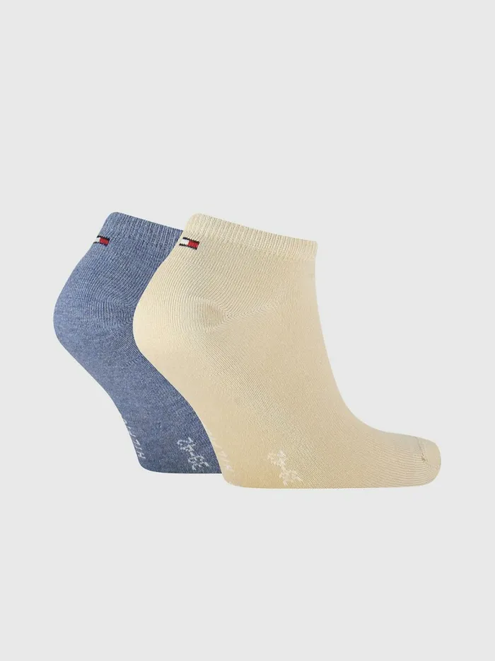 Tommy Hilfiger 2Pack Flag Trainer Socks Beige Combo Mens Socks Popular