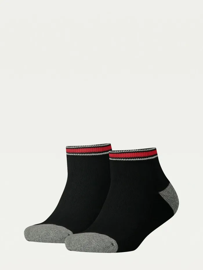Tommy Hilfiger 2Pack Kids8217 Sports Quarter Socks Black Boys Underwear and Socks Fashion Tommy Hilfiger 2Pack Kids8217 Sports Quarter Socks Black Boys Underwear and Socks Fashion