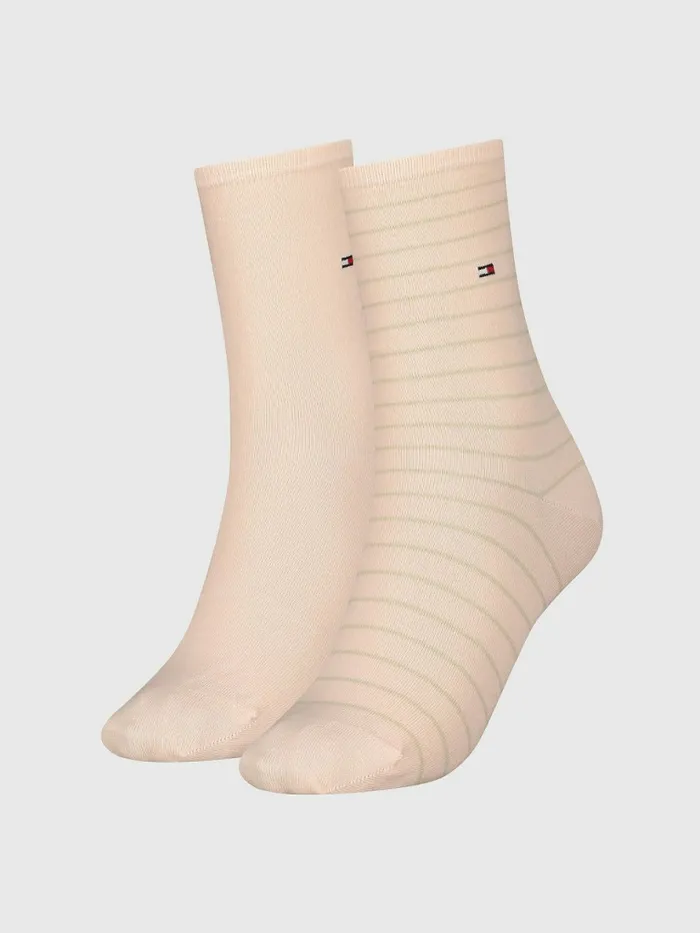 Tommy Hilfiger 2Pack Slim Stripe Socks Peach Womens Socks and Hosiery Cheap On Sale Tommy Hilfiger 2Pack Slim Stripe Socks Peach Womens Socks and Hosiery Cheap On Sale