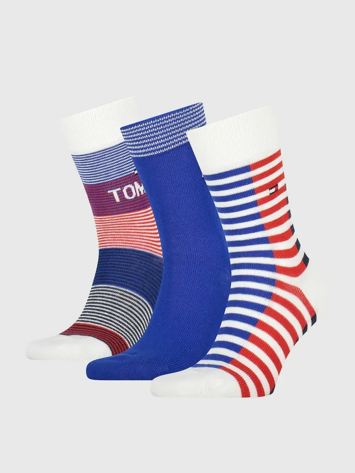 Tommy Hilfiger 3Pack Multicolour Socks Gift Box Tommy Original Boys Underwear and Socks Fashion Tommy Hilfiger 3Pack Multicolour Socks Gift Box Tommy Original Boys Underwear and Socks Fashion