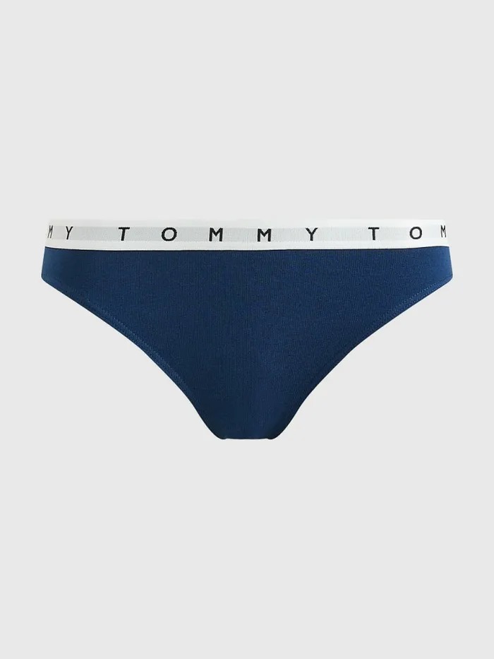 Tommy Hilfiger 3Pack Repeat Logo Waistband Briefs Twilight IndigoStarPrimary Red Womens Lingerie