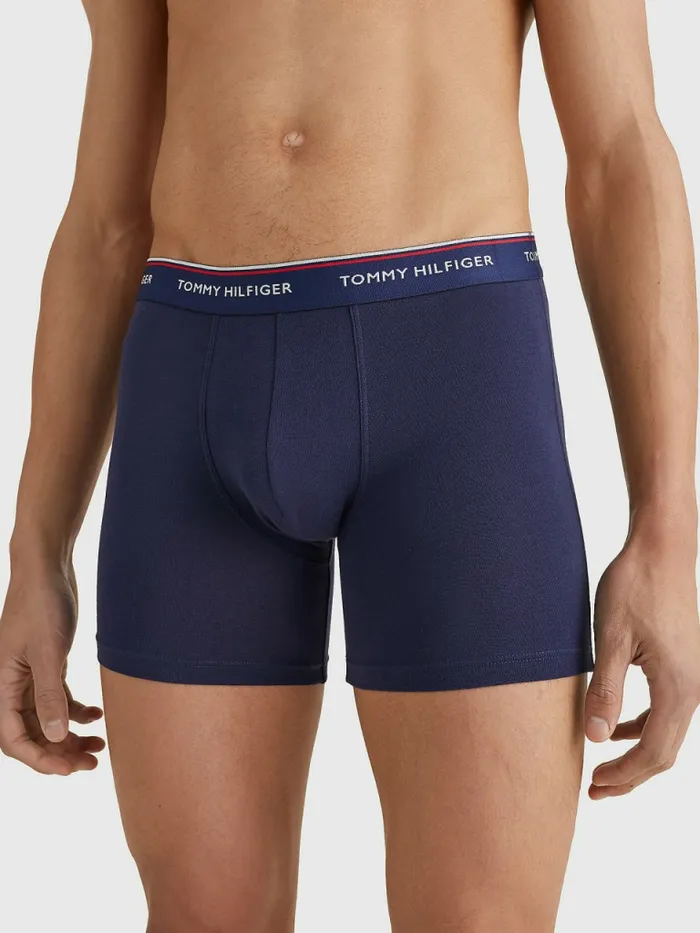 Tommy Hilfiger 3Pack Stretch Cotton Boxer Shorts Peacoat Mens Essentials For Sale