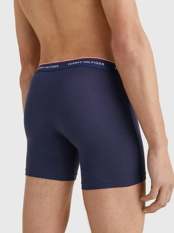 Tommy Hilfiger 3Pack Stretch Cotton Boxer Shorts Peacoat Mens Essentials For Sale