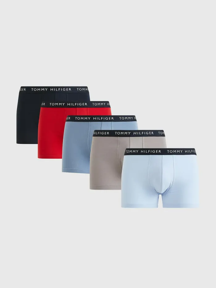 Tommy Hilfiger 5Pack Logo Waistband Trunks Col BluPrim RdSwe BluSblnDes Sy Mens Underwear Near Me Tommy Hilfiger 5Pack Logo Waistband Trunks Col BluPrim RdSwe BluSblnDes Sy Mens Underwear Near Me