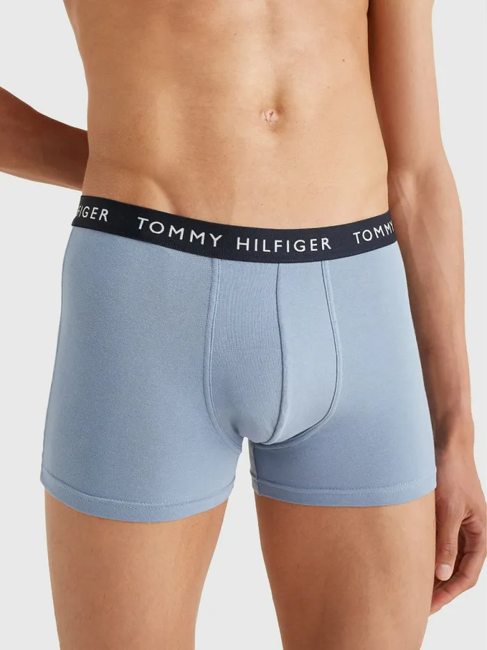 Tommy Hilfiger 5Pack Logo Waistband Trunks Col BluPrim RdSwe BluSblnDes Sy Mens Underwear Near Me