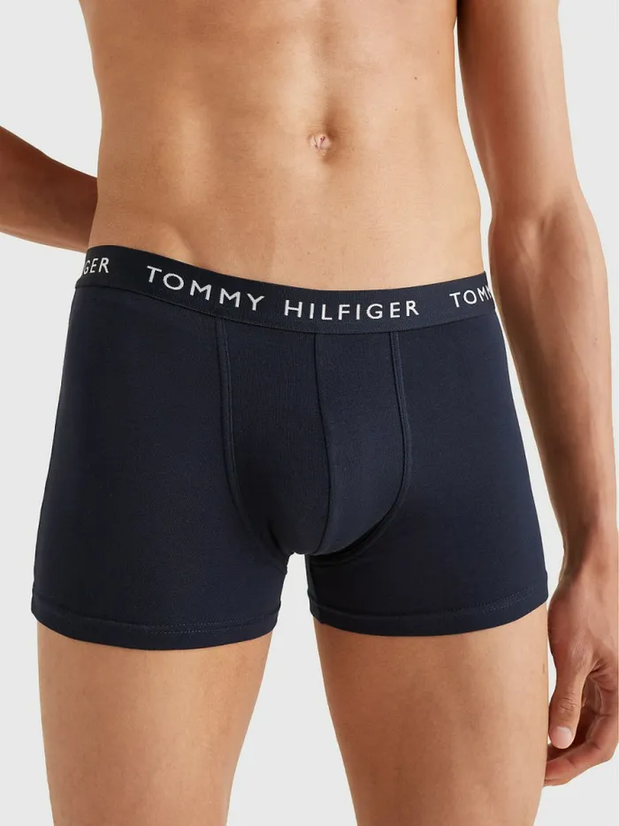 Tommy Hilfiger 5Pack Logo Waistband Trunks Col BluPrim RdSwe BluSblnDes Sy Mens Underwear Near Me