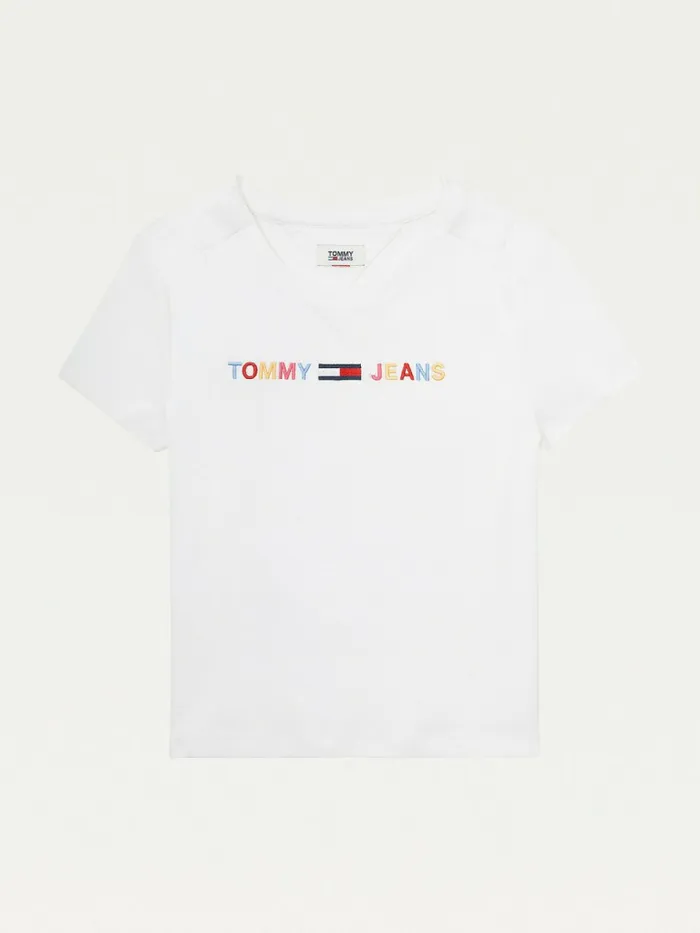 Tommy Hilfiger Adaptive Cotton Logo TShirt Bright White Womens Tommy Adaptive Tommy Hilfiger Adaptive Cotton Logo TShirt Bright White Womens Tommy Adaptive