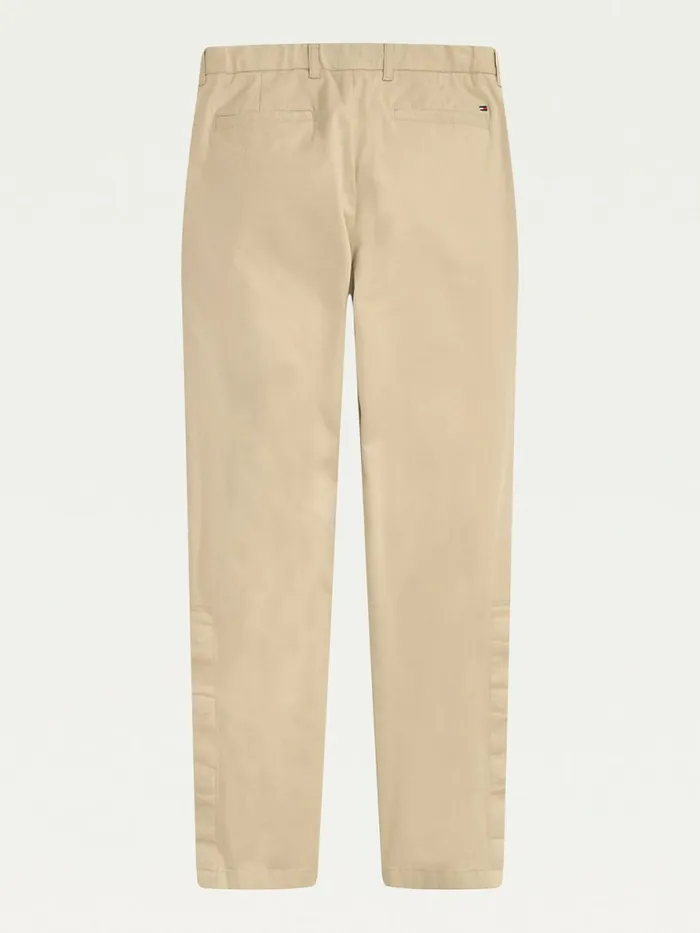 Tommy Hilfiger Adaptive Custom Fit Cotton Chinos Sand Khaki Mens Trousers