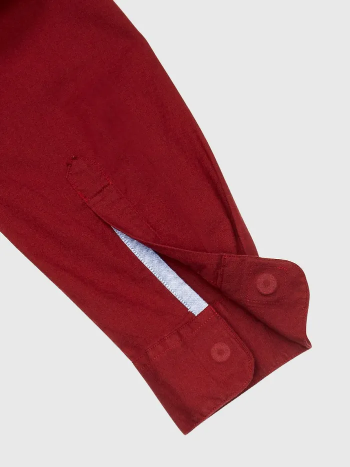 Tommy Hilfiger Adaptive Custom Fit Oxford Shirt Biking Red Mens Shirts Casaul