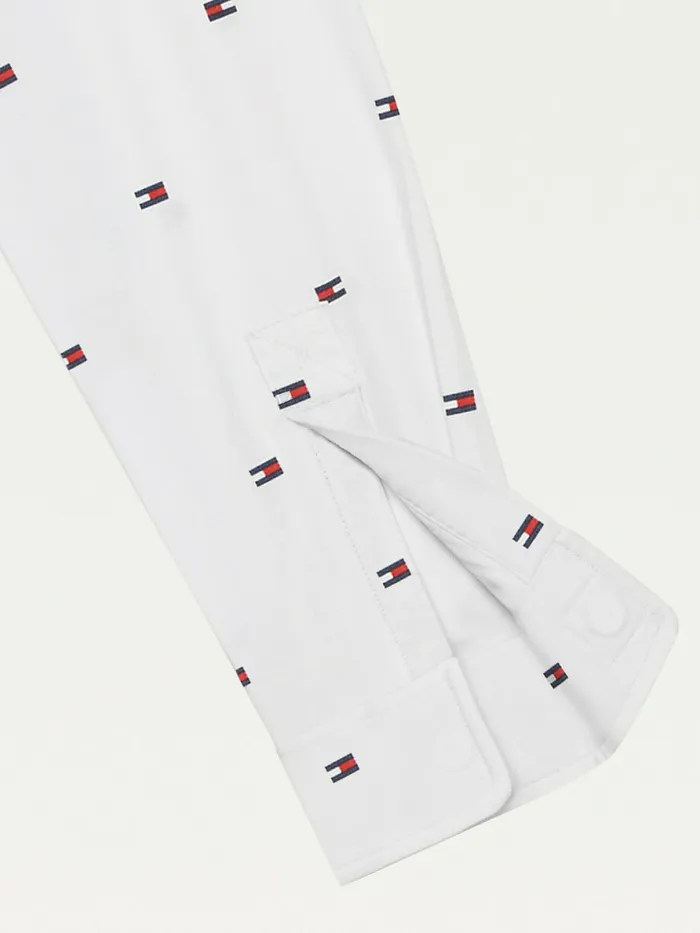 Tommy Hilfiger Adaptive Flag Woven Shirt Bright White Boys Shirts Online