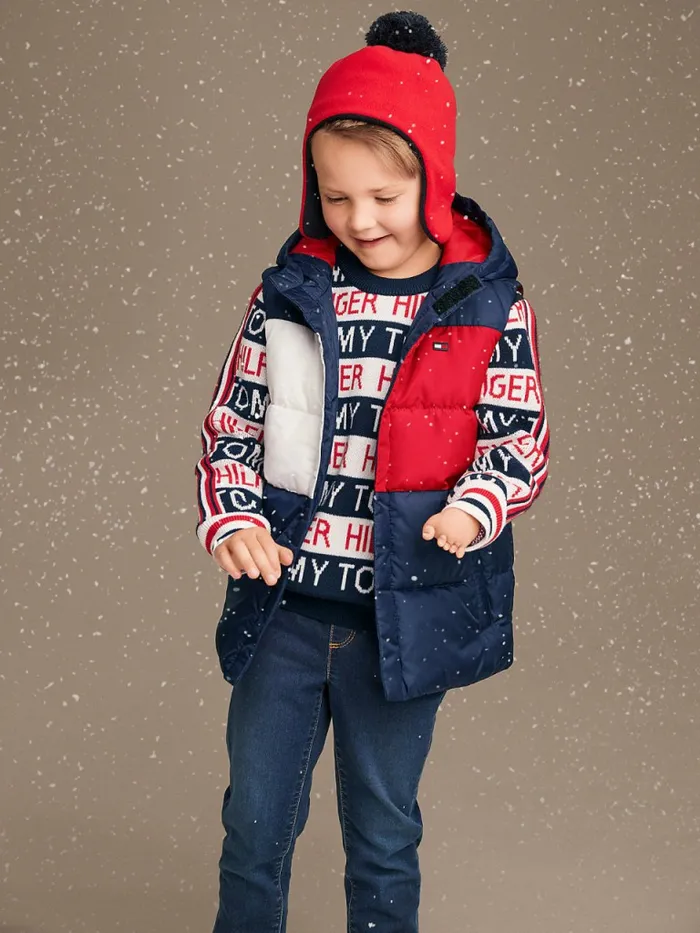 Tommy Hilfiger Adaptive Hooded Flag Vest Sky Captain Boys Coats and Jackets Fashion Tommy Hilfiger Adaptive Hooded Flag Vest Sky Captain Boys Coats and Jackets Fashion