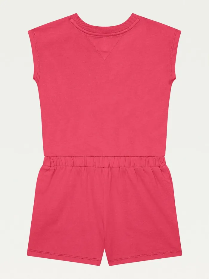 Tommy Hilfiger Adaptive Knit Playsuit Rosy Cheeks Girls Dresses Cheap On Sale