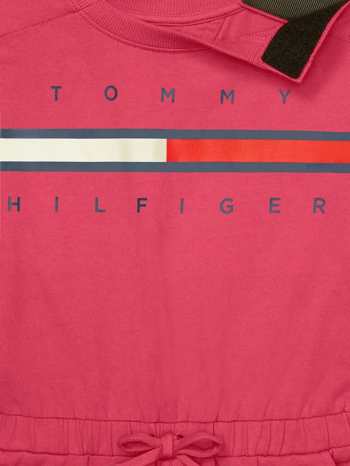 Tommy Hilfiger Adaptive Knit Playsuit Rosy Cheeks Girls Dresses Cheap On Sale
